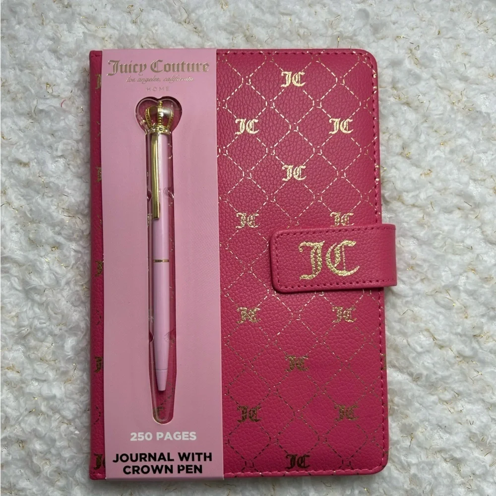 Juicy Couture Pink Journal with Crown Pen‎ and 64 love card Pick one set